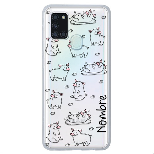 Funda Para Galaxy Cerditos Personalizada Nombre