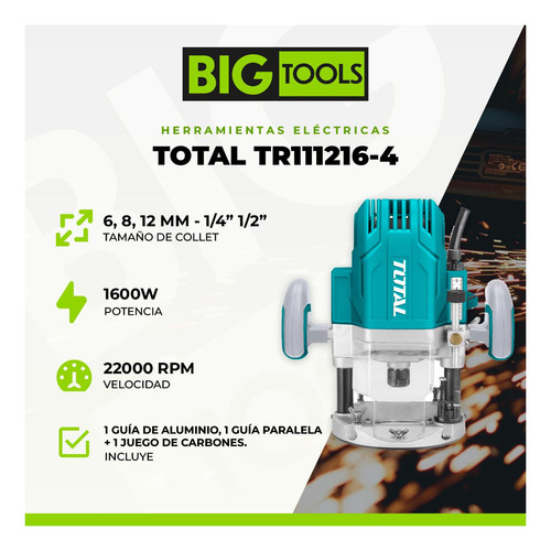 Router Fresadora Total 1600w