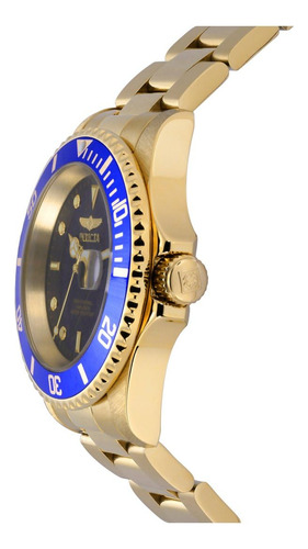 Relógio Invicta Pro Diver 26974 Em Aço Inoxidável Dourado/az