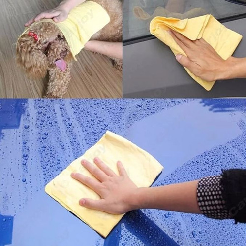 Chamois Paño Sintetico Gamuza Sintetica X 5 Unid Absorvente
