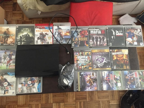 Imagen 1 de 8 de Playstation 3 Usada Con 25 Juegos Sin Control