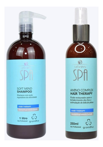 Kit Grandha Spa Blue Shampoo 1l + Amino Complex 250ml