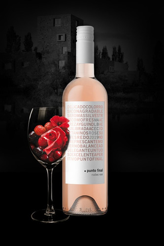 Imagen 3 de 7 de Vino Punto Final Malbec Rose 6 Botellas