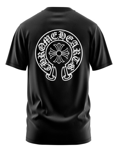 Playera Estilo Chrome Hearts Doble Estampado