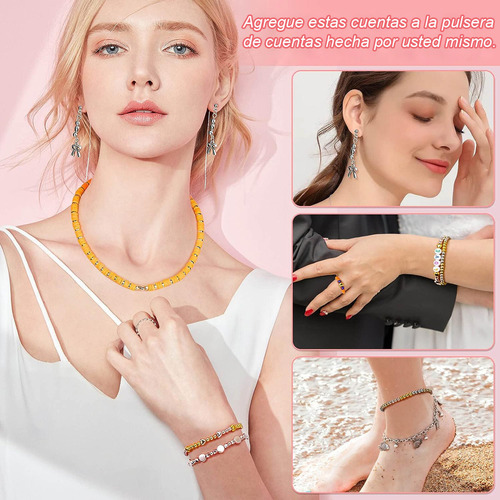 2160pcs Conjunto De Cuentas De Pulsera De Collar Bricolaje