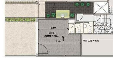 Imagen 2 de 3 de Local Comercial En Venta Con Renta En Pocitos