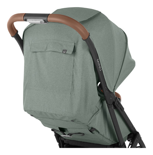 Coche Liviano Compacto Uppababy Minu V2 Color Verde Chasis Negro