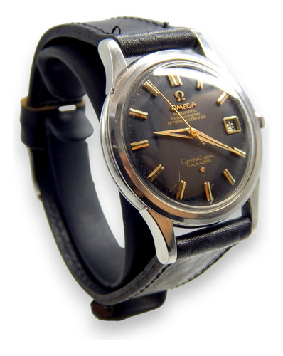 Reloj Omega Constellation Calendar Ref 2943 Cal 504 35 Mm Negro Plateado Negro (Usado)
