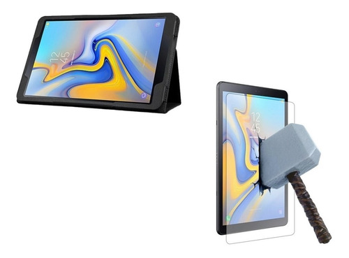 Imagem 1 de 8 de Capa Case + Película Tablet Galaxy Tab A 10.5 2018 T590 T595