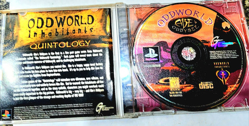 Para Playstation 1 Oddworld Abe Oddy (100% Original Usado) (Usado)