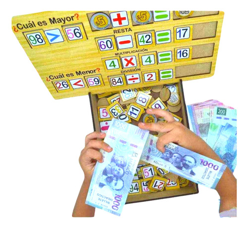 Billetes Monedas Juego Banco Matemáticas Didáctico 6+ Años