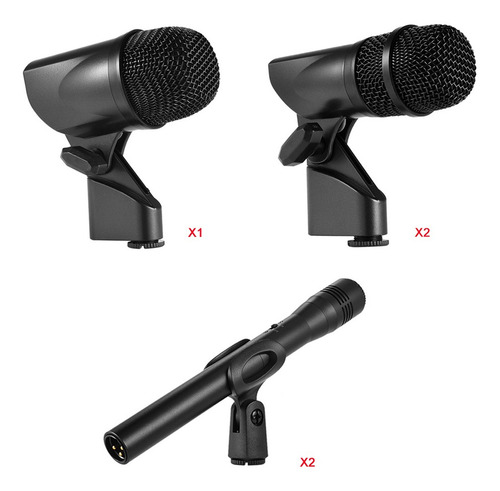 Imagen 3 de 9 de Batería De Instrumento Musical Con Cable Profesional Micrófo