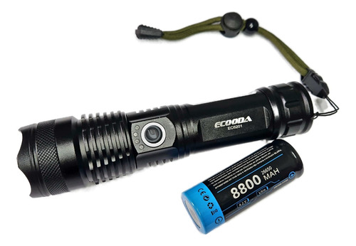Lanterna Tática Militar Led P50 Recarregável 10000 Lumens