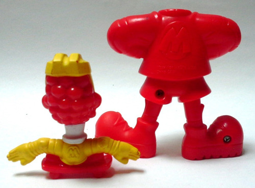 Juguete Mcdonald's 2008 Ronald Mcdonald Uniforme Fútbol Rojo (Usado)