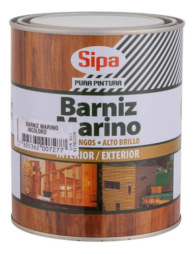 Barniz Marino Sipa Brillante 1/4 Gl