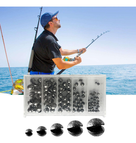 D Pesos De Pesca Splitshot Plomos De Peso De Pesca Pesas De