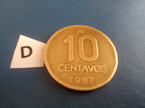 Moneda 10 Centavos Año 1987 Australes Argentinos