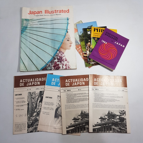 Antiguo Japón Revistas + Folletos Lote X 10 Mag 61355