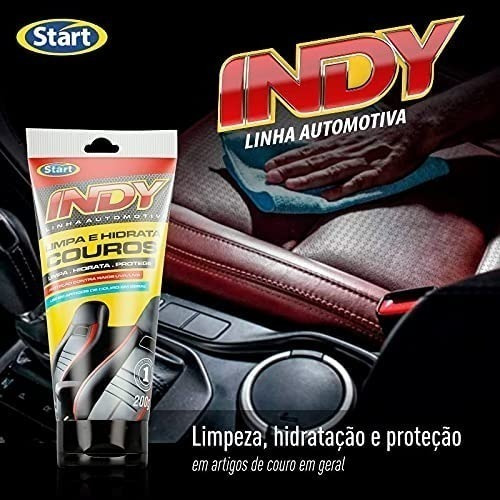 Limpa Couro Hidrata Pasta Mochila Carteira Bota Sapato Sofás