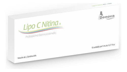 Lipo C-nitina 10ml Ampollas Anticelulitis Denova