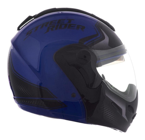 Imagem 4 de 10 de Capacete Robocop Mixs Street Rider Óculos Escamoteável Moto
