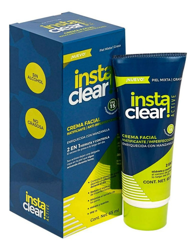 Instaclear Crema Facial Matificante Antiimperfecciones 65ml