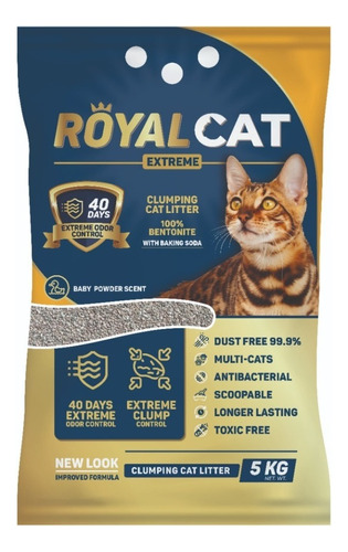 Arena Para Gatos Royal Bebe 10 Kilos x 10kg de peso neto