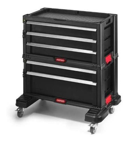 Gabinete Herramientas Modular 2+3 Cajones Con Ruedas Keter