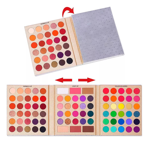 Paleta Sombras Maquillaje 30 Tonos Colores Multicolor Intens