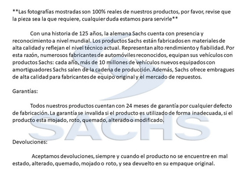 Amortiguadro Ford Galaxie 500 65-78 Delt Izq/der 2 Pz Sachs