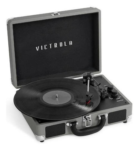 Tocadiscos Victrola Journey Portatil Bluetooth Vsc-400sb-nwg Color Gris