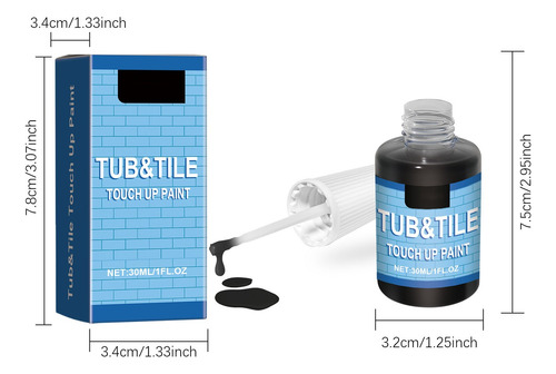 Pintura De Reparación De Azulejos De Cerámica E, 30 Ml, Para