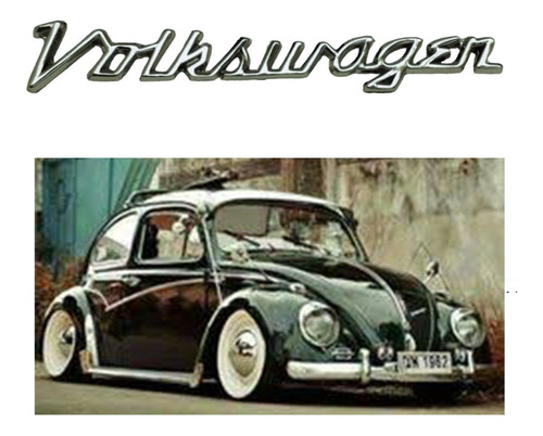 Emblema Volkswagen Cofre, Tapa Motor, Cromado Vocho Clasico 