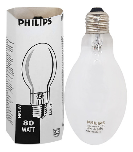 Lampada Descarga Alta Pressão Vapor Mercurio 80w E27