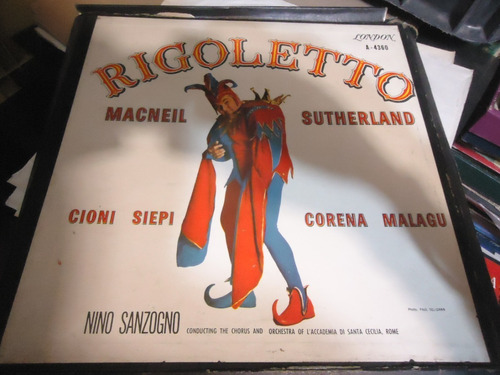 Rigoletto By Nino Sanzogno 3 Discos Lp