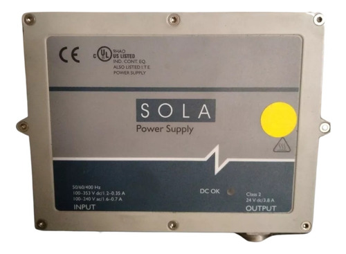 Fuente De Poder Sola P/n Scp 100s24x-dvn 100-240v 24vdc 3a (Usado)