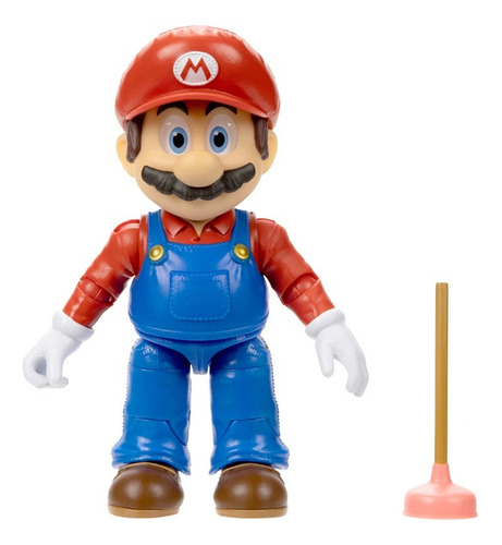 Boneco Articulado Mario Desentupidor 4264 Super Mario Sunny
