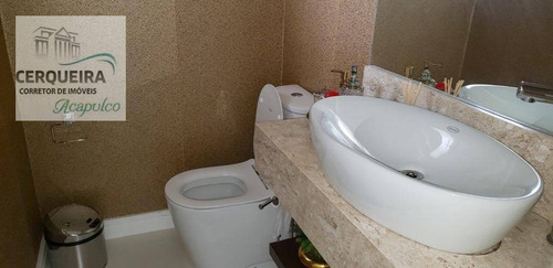 Casa Com 6 Dormitórios À Venda, 430 M² Por R$ 3.300.000 - Acapulco - Guarujá/sp - Ca0569