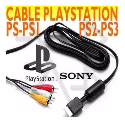 Cable De Audio Y Video Para Ps1 Ps2 Ps3 Entradas Ps Av Rca
