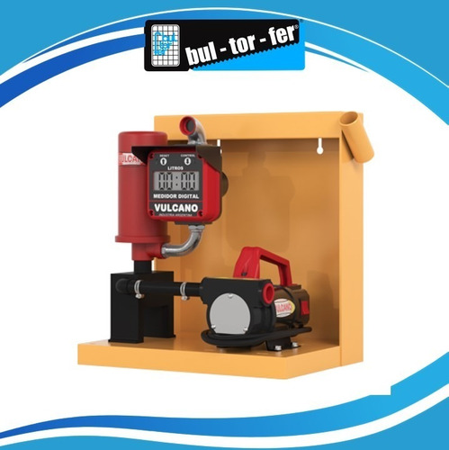Imagen 2 de 4 de Electrobomba 12v Vulcano P/diesel Con Filtro Y Cuenta Litros