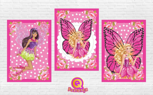 Kit Festa Pronto Barbie Butterfly *78 Itens*