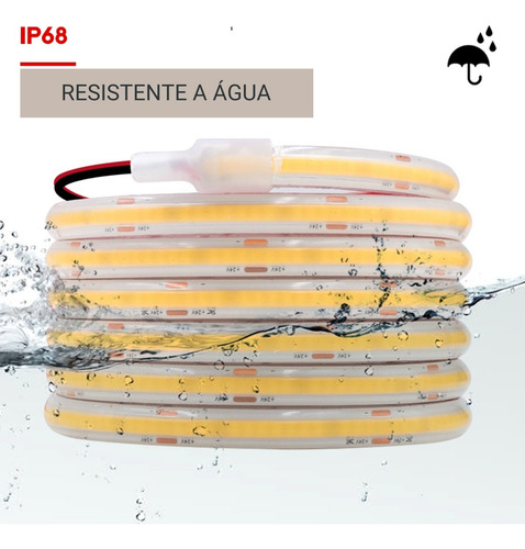 Fita Led Cob P/ Piscina 24v Ip68 15m + 1 Fonte Blindada.