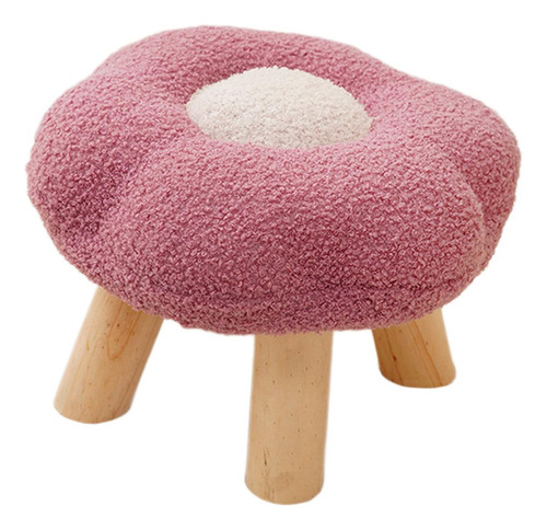 Taburete De Sofá Con Forma De Flor Otomana, Taburete De Pie