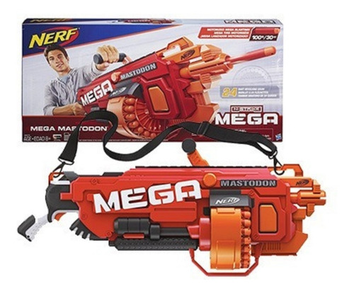 Lanzador Nerf N-strike Mega Mastodon (Usado)