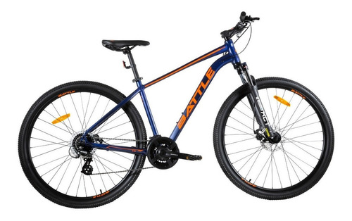 Mountain bike Battle 240 R29 18 frenos de disco mecánico cambio Shimano Altus color violeta/naranja  