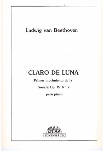 Claro De Luna 1er Mov. De La Sonata Op.27 N.2 Rm35