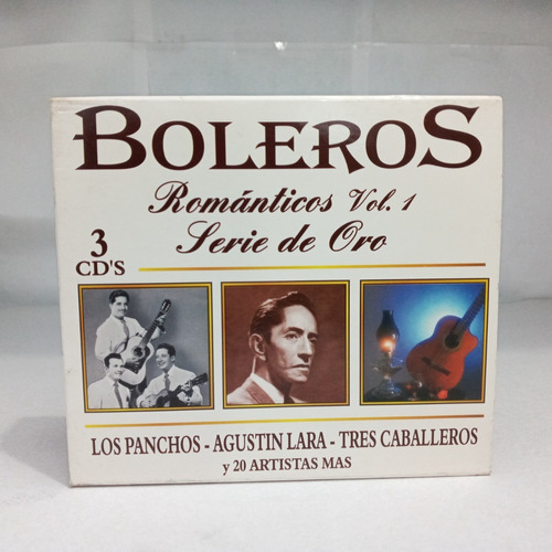 3 Cds Boleros Románticos Vol. 1. Serie De Oro. Dimsa. 2004.