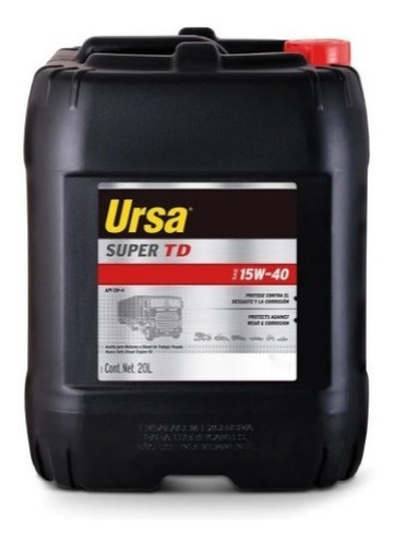 Lubricante 15w40 Ursa Super Td 20 Lts Texaco Aceite Diesel