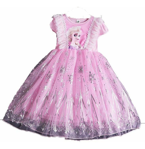 Vestido Fiesta Frozen Disney Official Niña Moda Dulce