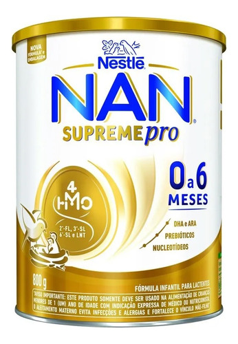 Fórmula Infantil Em Pó Nestlé Nan Supreme 1  Em Lata 800g